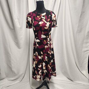 Calvin Klein Floral Midi Dress – Size 4
